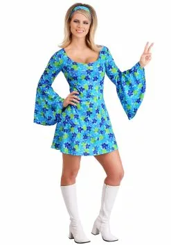 Fun Costumes Women's Wild Flower 70s Disco Dress Plus Size Costume 7 Fun Costumes Women's Wild Flower 70s Disco Dress Plus Size Costume -Cheap Halloween Costume Store 70s wild flower dress costume plus womens2