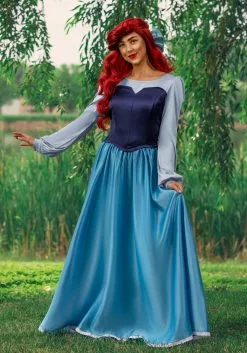 Armada Disney's The Little Mermaid Ariel Blue Costume Dress For Women -Cheap Halloween Costume Store adult ariel blue dress costume alt 3