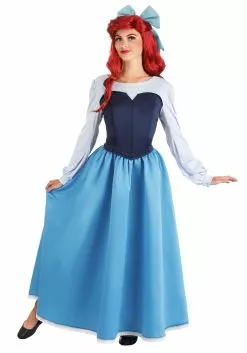 Armada Disney's The Little Mermaid Ariel Blue Costume Dress For Women -Cheap Halloween Costume Store adult ariel blue dress costume alt 6