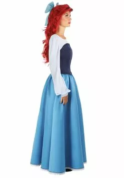 Armada Disney's The Little Mermaid Ariel Blue Costume Dress For Women -Cheap Halloween Costume Store adult ariel blue dress costume alt 7