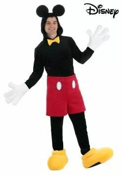 Fun Costumes Deluxe Mickey Mouse Disney Costume For Adults -Cheap Halloween Costume Store adult deluxe mickey mouse costume alt 11