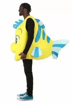 Fun Costumes Disney Flounder Costume For Adults -Cheap Halloween Costume Store adult flounder costume alt 3