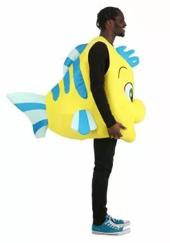 Fun Costumes Disney Flounder Costume For Adults -Cheap Halloween Costume Store adult flounder costume alt 4