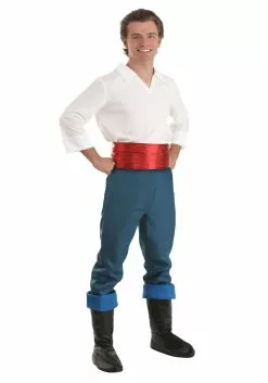 Armada Disney The Little Mermaid Prince Eric Costume For Men -Cheap Halloween Costume Store adult prince eric costume alt 7