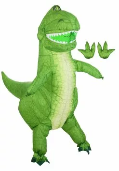 Disguise Limited Disney Toy Story Rex Inflatable Costume For Adults -Cheap Halloween Costume Store adult toy story rex inflatable costume alt 10