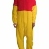 MJC International Winnie The Pooh Sherpa Onesie For Adults 1 MJC International Winnie The Pooh Sherpa Onesie For Adults -Cheap Halloween Costume Store adult winnie the pooh sherpa onesie