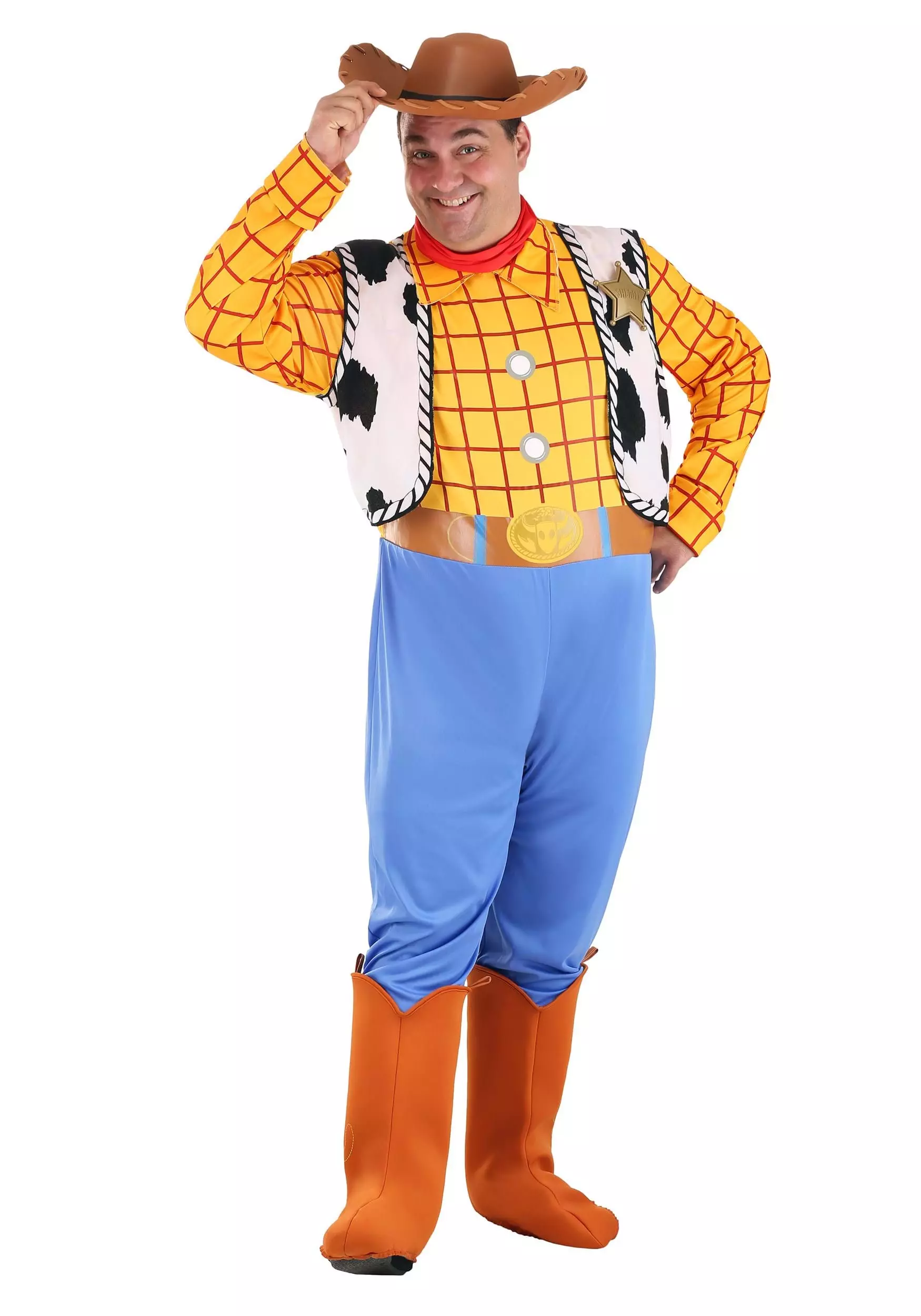 Disguise Men's Plus Size Toy Story Woody Costume 3 Disguise Men's Plus Size Toy Story Woody Costume