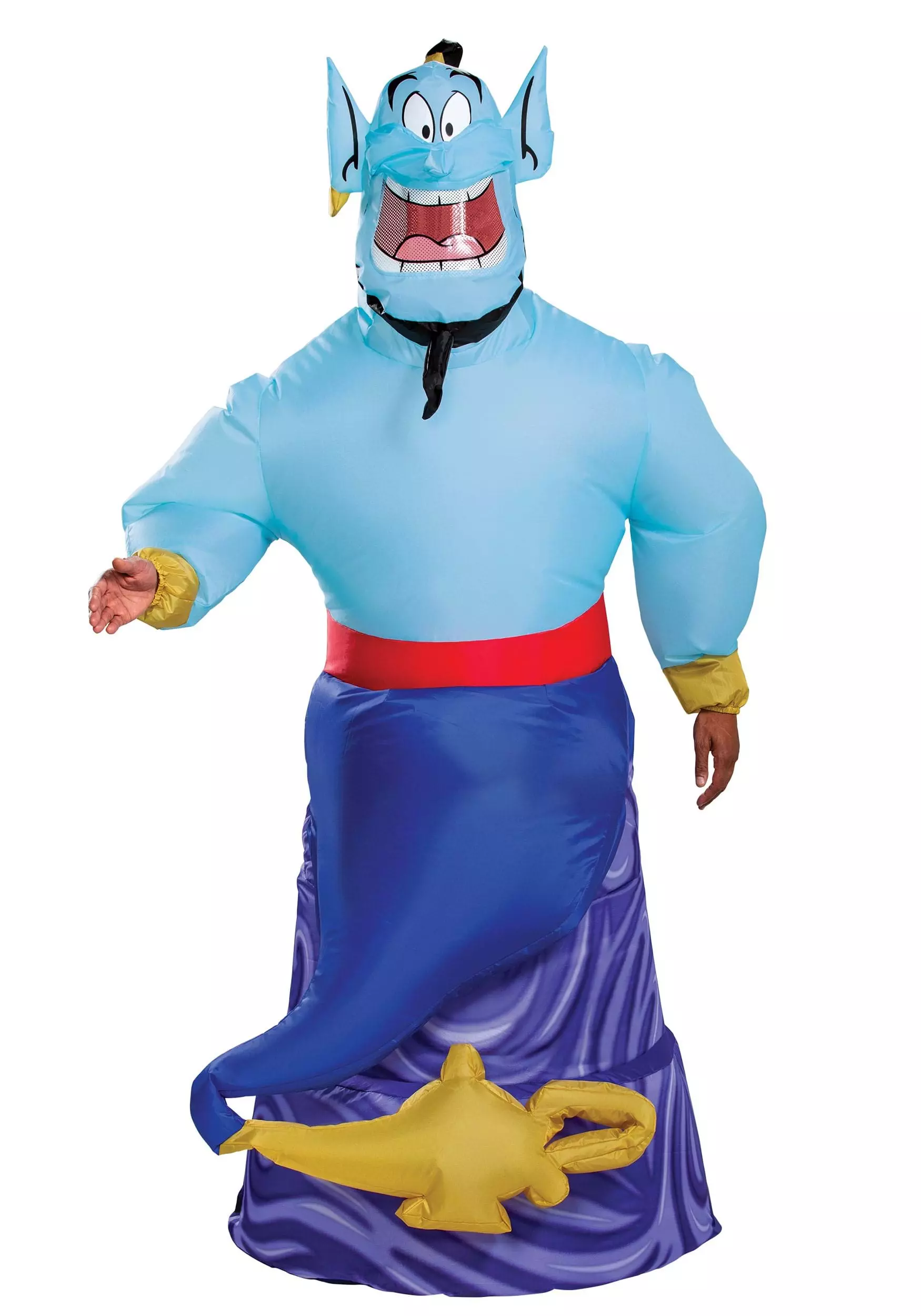 Disguise Limited Aladdin (Animated) Genie Inflatable Costume For Adults 3 Disguise Limited Aladdin (Animated) Genie Inflatable Costume For Adults
