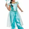 Disguise Aladdin Animated Deluxe Jasmine Costume For Girls