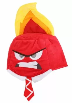 Zhenjiang Lian Yew Every Age Garment Accessories A Disney Pixar Inside Out Anger Full-Head Mask -Cheap Halloween Costume Store anger plush mask hat alt 3