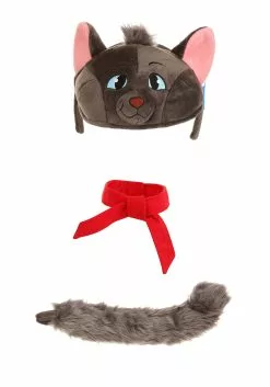 Elope Disney Aristocats Berlioz Plush Headband, Collar & Tail Costume Kit -Cheap Halloween Costume Store aristocats berlioz plush headband collar tail k alt 5