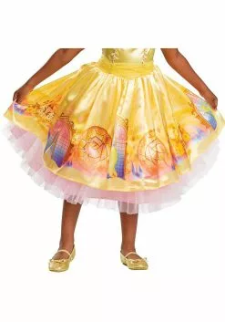 Disguise Beauty And The Beast Deluxe Girl's Belle Costume For Todders -Cheap Halloween Costume Store beauty and the beast deluxe toddler belle costume alt 3