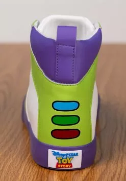 Ground Up Disney Buzz Lightyear High Top Shoes For Men -Cheap Halloween Costume Store buzz lightyear mens high top shoes alt 9