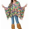 Fun World Children's Hippie Poncho 2 Fun World Children's Hippie Poncho -Cheap Halloween Costume Store child hippie poncho