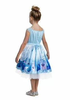Disguise Disney Deluxe Girl's Cinderella Toddler Costume -Cheap Halloween Costume Store deluxe toddler cinderella costume alt 1