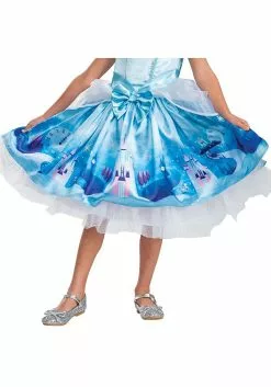 Disguise Disney Deluxe Girl's Cinderella Toddler Costume -Cheap Halloween Costume Store deluxe toddler cinderella costume alt 3