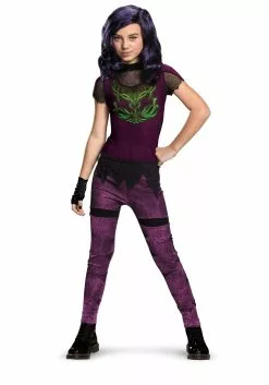 Disguise Limited Descendants Deluxe Girl's Mal Costume -Cheap Halloween Costume Store descendants girls mal deluxe costume alt 2