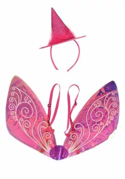 Elope Disney Flora The Fairy Headband & Wings Kit -Cheap Halloween Costume Store disney flora headband wings kit alt 5