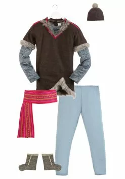 Disguise Deluxe Frozen Kristoff Men's Costume -Cheap Halloween Costume Store frozen kristoff deluxe adult costume alt 8
