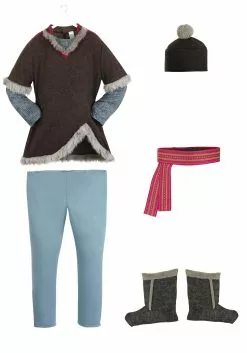 Disguise Frozen Kristoff Plus Size Deluxe Adult Costume -Cheap Halloween Costume Store frozen kristoff plus size deluxe adult costume alt 8