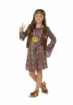 Smiffys Girl's Hippie Costume