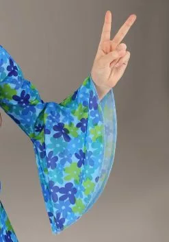 Fun Costumes Wild Flower 70s Costume Dress For Girls 11 Fun Costumes Wild Flower 70s Costume Dress For Girls -Cheap Halloween Costume Store girls wild flower 70s disco dress costume alt 4