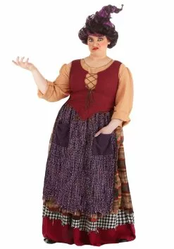 Fun Costumes Mary Sanderson Costume For Plus Size Women From Disney’s Hocus Pocus -Cheap Halloween Costume Store hocus pocus mary sanderson plus size womens costume alt 6