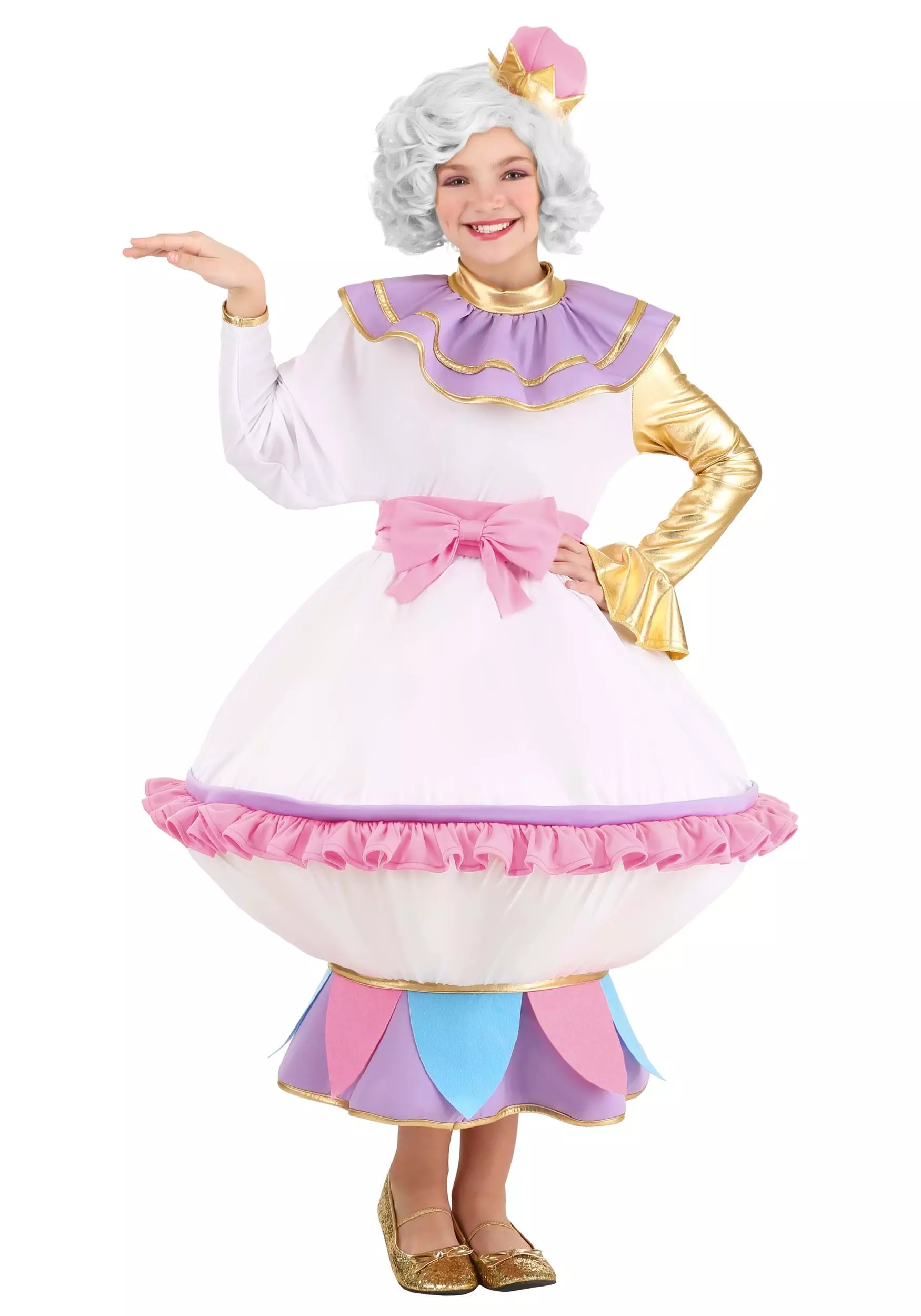 Fun Costumes Mrs. Potts Costume For Kids From Disney's Beauty And The Beast 5 Fun Costumes Mrs. Potts Costume For Kids From Disney's Beauty And The Beast - Image 3