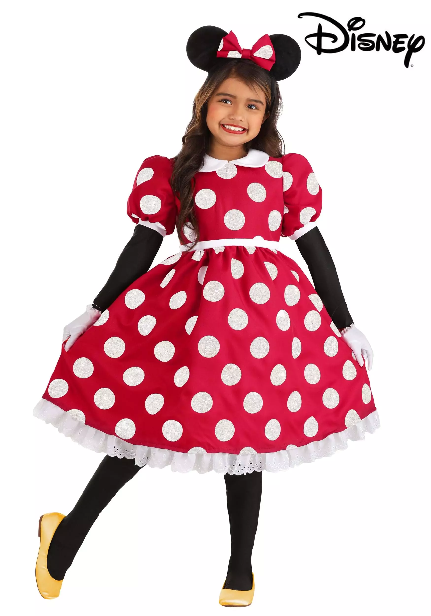 Fun Costumes Deluxe Disney Minnie Mouse Costume For Girls 6 Fun Costumes Deluxe Disney Minnie Mouse Costume For Girls - Image 4