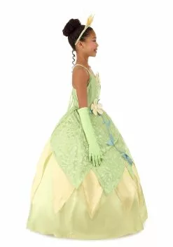 Armada Girl's Disney Deluxe The Princess And The Frog Tiana Costume -Cheap Halloween Costume Store kids deluxe tiana costume alt 10