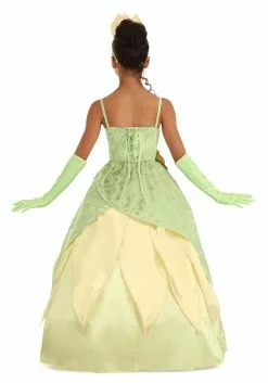 Armada Girl's Disney Deluxe The Princess And The Frog Tiana Costume -Cheap Halloween Costume Store kids deluxe tiana costume alt 7