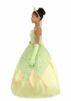 Armada Girl's Disney Deluxe The Princess And The Frog Tiana Costume -Cheap Halloween Costume Store kids deluxe tiana costume alt 8