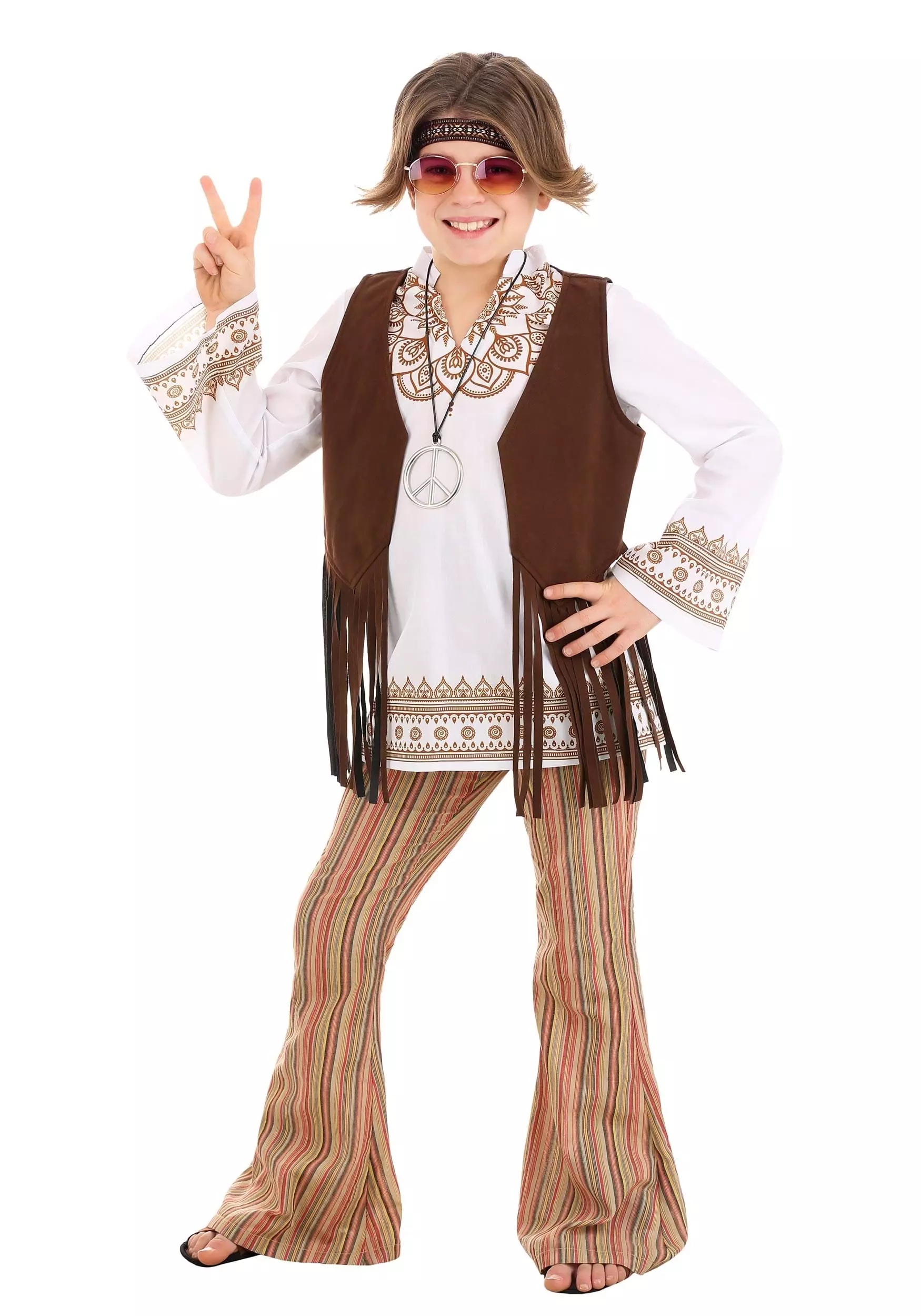 Fun Costumes Woodstock Hippie Costume For Kids 3 Fun Costumes Woodstock Hippie Costume For Kids