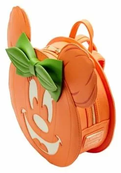 Disney Glow Face Minnie Pumpkin Loungefly Mini Backpack -Cheap Halloween Costume Store loungefly disney glow face minnie pumpkin mini bac alt 2