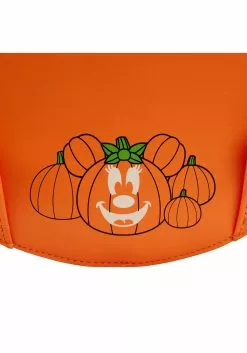 Disney Glow Face Minnie Pumpkin Loungefly Mini Backpack -Cheap Halloween Costume Store loungefly disney glow face minnie pumpkin mini bac alt 4