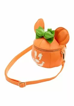 Disney Glow Face Loungefly Pumpkin Minnie Figural Crossbody Bag -Cheap Halloween Costume Store loungefly disney glow face pumpkin minnie figural alt 3