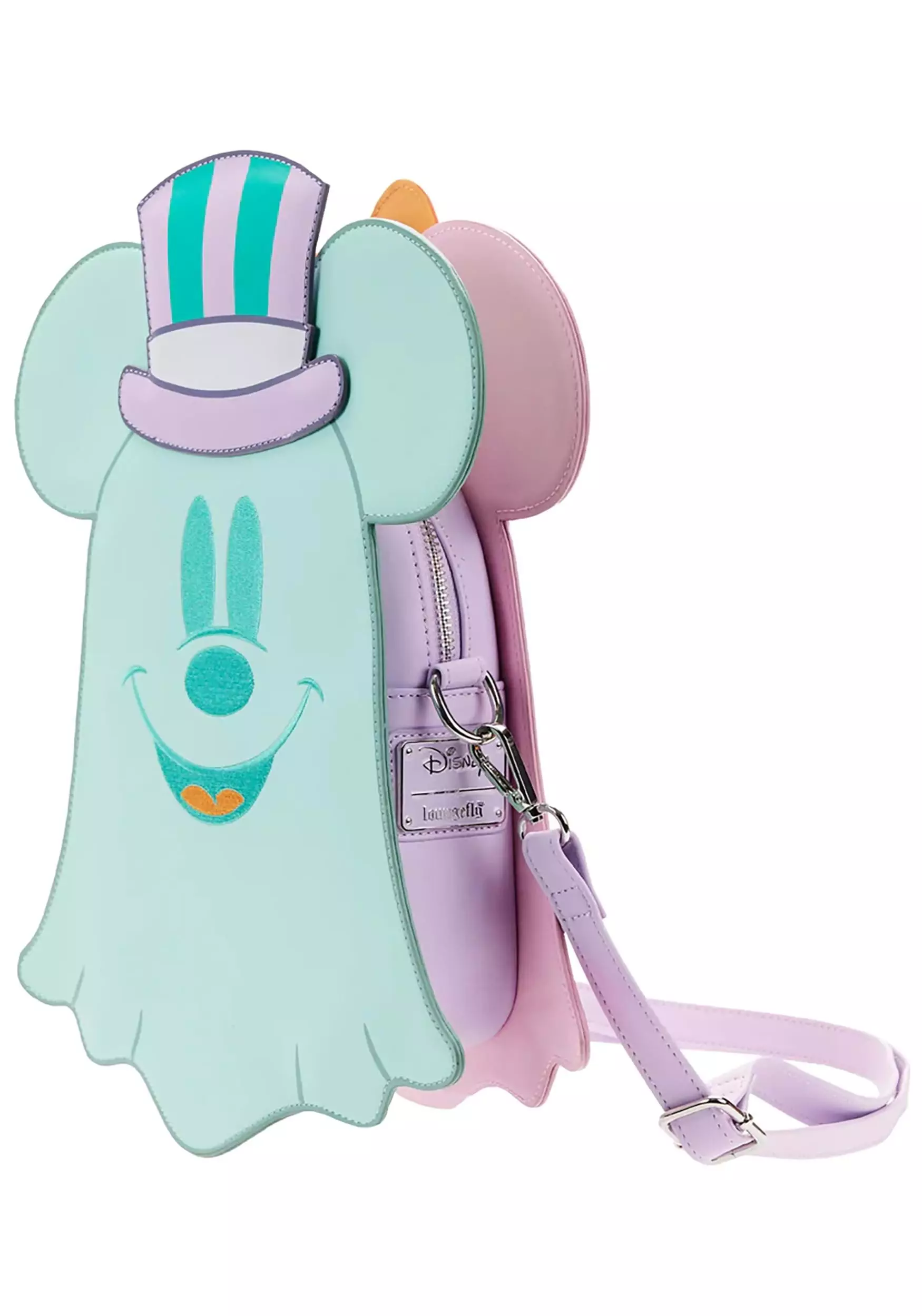 Loungefly Disney Pastel Ghost Mickey And Minnie Mouse Glow Crossbody Bag 5 Loungefly Disney Pastel Ghost Mickey And Minnie Mouse Glow Crossbody Bag - Image 3