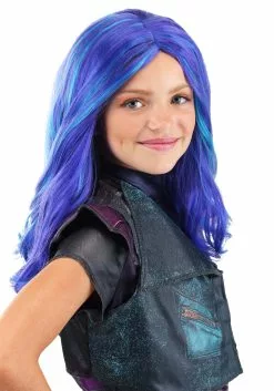 Disguise Descendants 3 Girls Mal Wig -Cheap Halloween Costume Store mal descendants 3 girls wig 1
