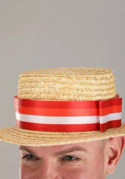 Elope Mary Poppins Bert Straw Hat For Adults -Cheap Halloween Costume Store mary poppins bert straw hat alt 2