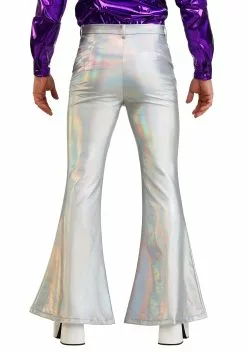 Fun Costumes Men's Holographic Plus Size Disco Pants 6 Fun Costumes Men's Holographic Plus Size Disco Pants -Cheap Halloween Costume Store mens plus size holographic disco pants 3
