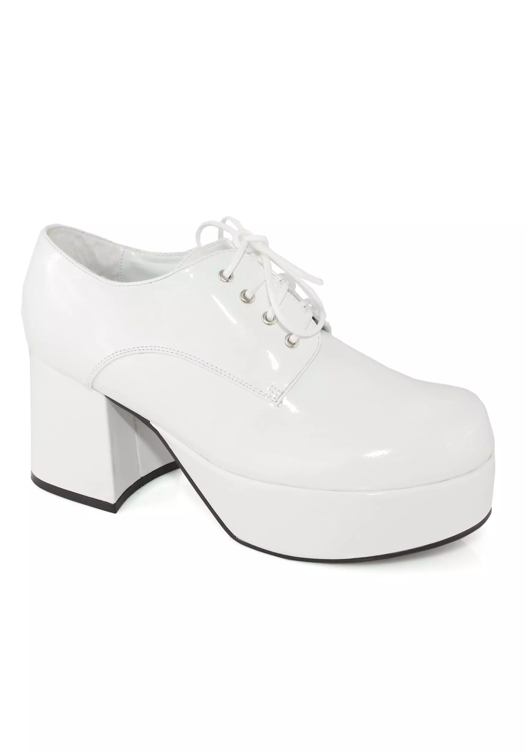 Ellie White Platform Pimp Shoes For Men 3 Ellie White Platform Pimp Shoes For Men