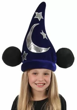 Elope Disney Classic Mickey Wizard Plush Costume Hat -Cheap Halloween Costume Store mickey wizard plush hat alt 4