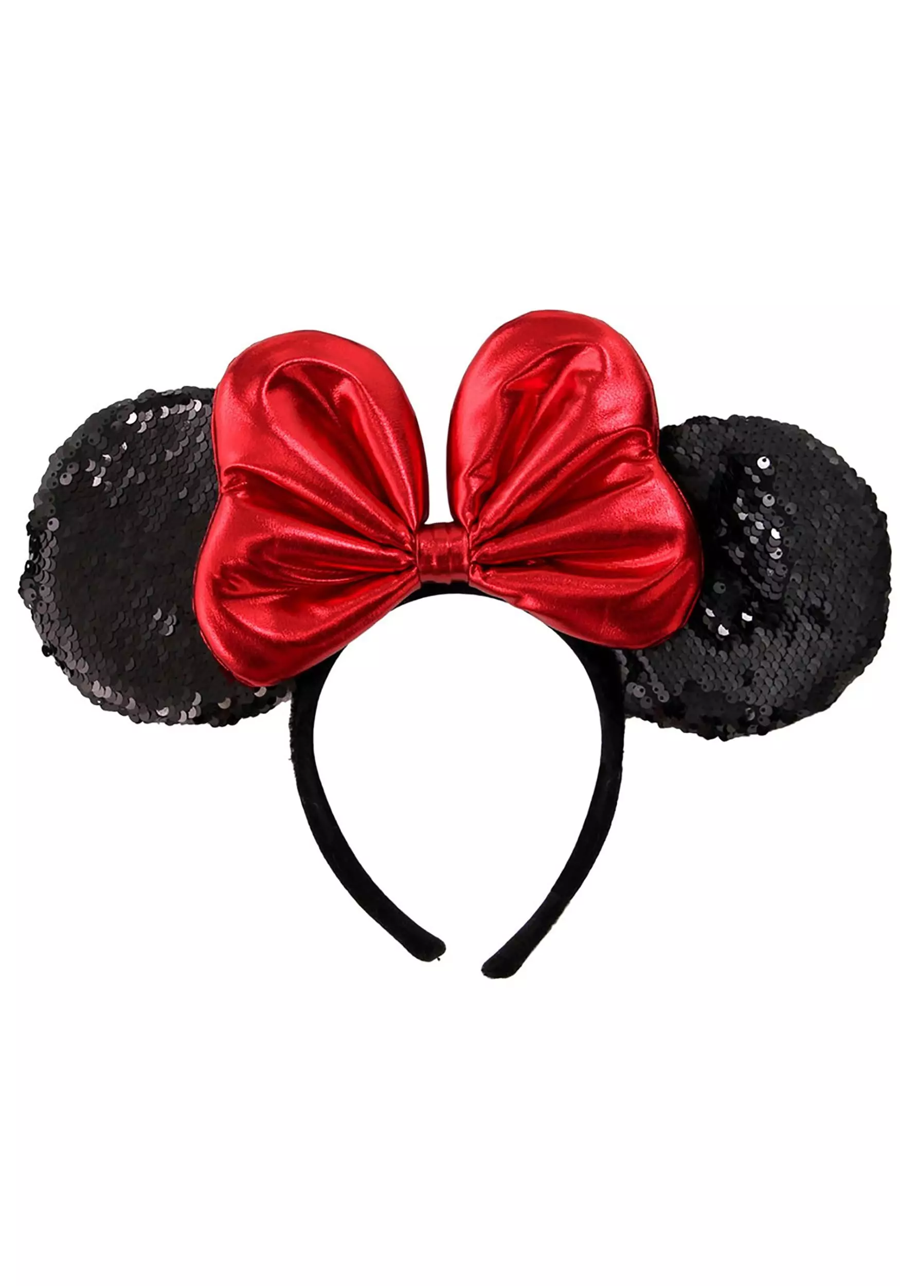 Elope Disney Minnie Sequin Ears Red Headband 6 Elope Disney Minnie Sequin Ears Red Headband - Image 4