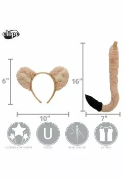 Elope Disney Nala Tail & Ears 13 Elope Disney Nala Tail & Ears -Cheap Halloween Costume Store nala ears tail alt 5