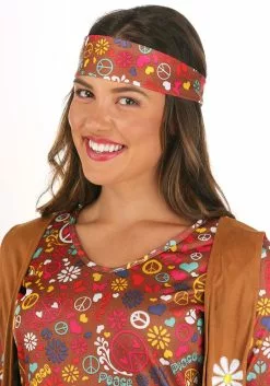 Fun World Peace & Love Hippie Adult Costume 13 Fun World Peace & Love Hippie Adult Costume -Cheap Halloween Costume Store peace love hippie womens costume 1
