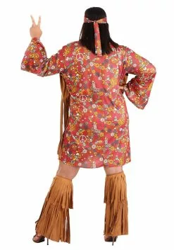 Fun World Peace & Love Plus Size Costume -Cheap Halloween Costume Store peace love plus size costume alt 7