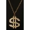 Underwraps Pimp Dollar Sign Adult Necklace -Cheap Halloween Costume Store pimp dollar sign necklace