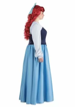 Armada Disney Plus Size Little Mermaid Ariel Costume Dress For Women -Cheap Halloween Costume Store plus size ariel blue dress costume alt 7