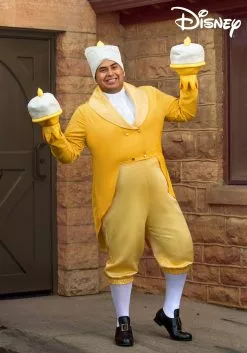 Fun Costumes Lumiere Costume For Plus Size Men From Disney's Beauty And The Beast