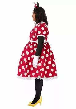 Fun Costumes Disney Plus Size Deluxe Minnie Mouse Adult Costume -Cheap Halloween Costume Store plus size deluxe minnie mouse costume alt 2